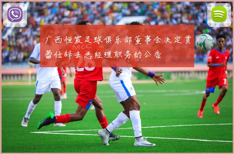 广西恒宸足球俱乐部董事会决定贾蕾仕辞去总经理职务的公告